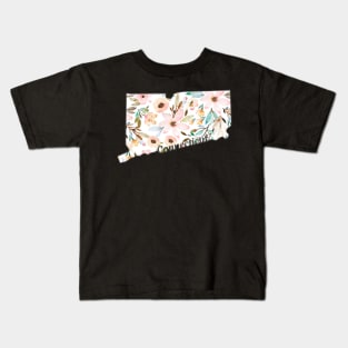 Floral Connecticut Kids T-Shirt